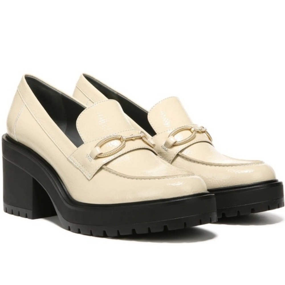 Franco Sarto Desma Loafers Cream with Black Sole Sz 8 new with tag